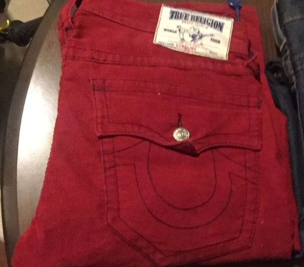 Red true religion jeans